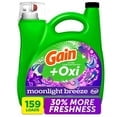 Gain + Oxi Liquid Laundry Detergent - Moonlight Breeze Scent, 170 fl oz, 159 Loads