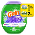 Gain Super Flings Laundry Detergent Pacs - 45 Count, Dewdrop Dream scent, clean and fresh washing detergent laundry soap pacs