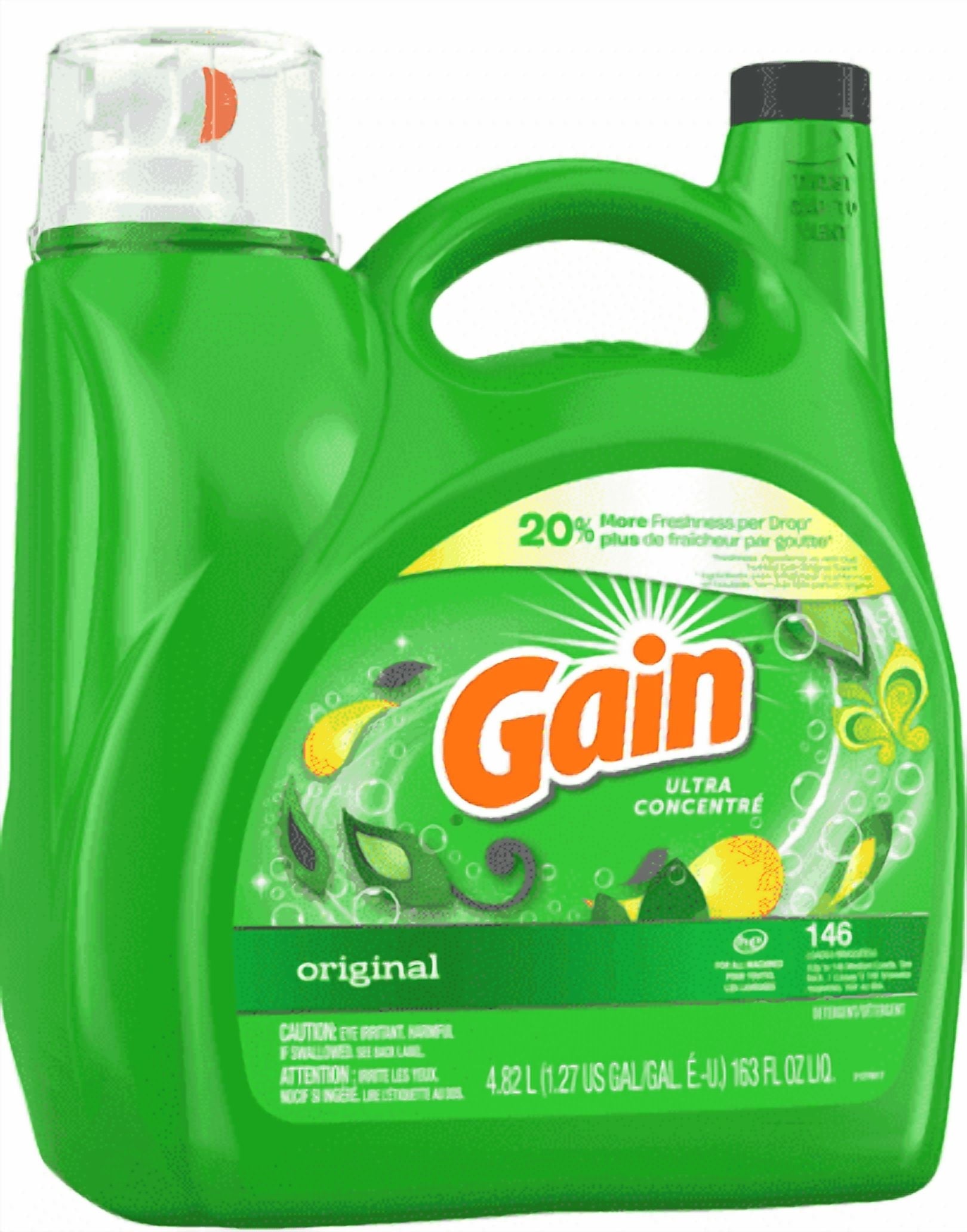 Gain Ultra Concentrate Original Scent 146 Loads - 163 Ounce (1 Pack)