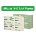 Green Generation Bamboo Facial Tissues - 3-Ply, 840 Count, 12 Boxes