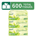 Hearttex Facial Tissues - FSC Certified - 2-Ply, Ultra Absorbent, 600 Count (Bulk Cube Boxes