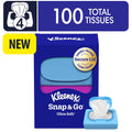 Kleenex Snap & Go Ultra Soft 3-Ply On-The-Go Facial Tissues - 4 Pack