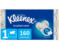 Kleenex Trusted Care Everyday Facial Tissues - 1 Flat Box (160 Total Tissues)