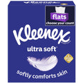 Kleenex Ultra Soft Facial Tissues - 6 Flat Boxes, 110 White Tissues per Box, 3-Ply (660 Total)