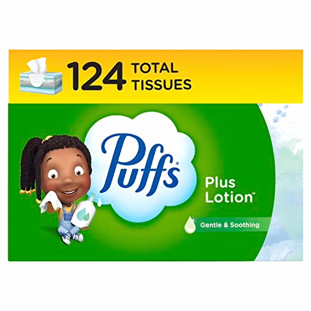 Puffs Plus Lotion Facial Tissues (Pack of 6)