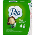 Puffs Plus Lotion Facial Tissues - Cube, 4 Boxes (56 Count Each)