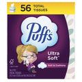 Puffs Ultra Soft Facial Tissues - 18 Cube Boxes, 56 Facial Tissues per Box
