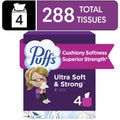 Puffs Ultra Soft Facial Tissues - 4 Count
