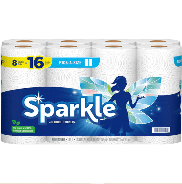 Sparkle 8 -Count Select-a-size Paper Towels