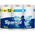 Sparkle Pick-A-Size Paper Towels - 6 Double Rolls = 12 Regular Rolls