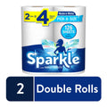 Sparkle Pick-A-Size Paper Towels - White, 2 Double Rolls = 4 Regular Rolls, 126 2-Ply Sheets Per Roll