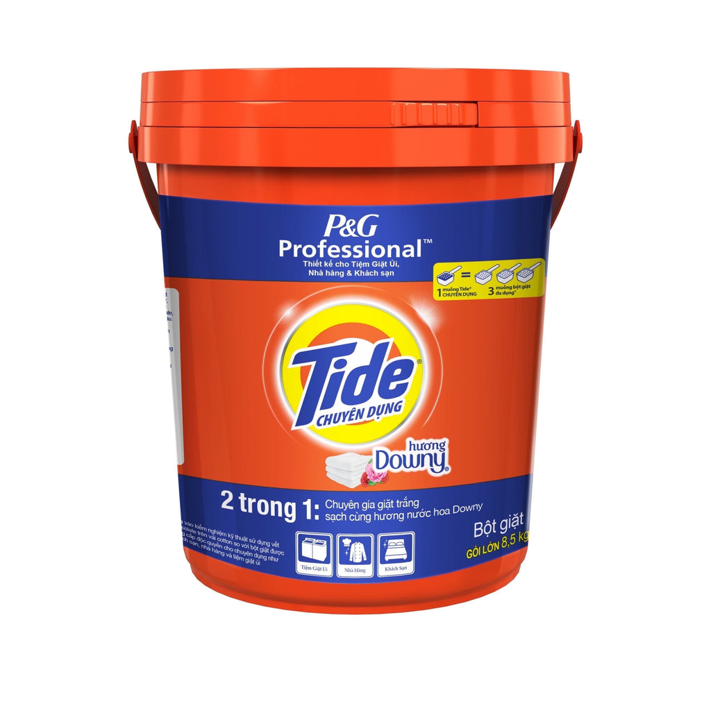Professional Laundry Detergent Powders with Downy Bucket - 8.5 kg