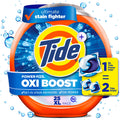 Tide PODS Laundry Detergent Soap Pacs - Oxi Boost Power PODS with Stain Remover and Oxi Power, 25 Count