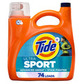 Tide Ultra Sport Liquid Laundry Detergent - Advanced Sweat + Stain Fighter, 105 fl oz, 74 Loads