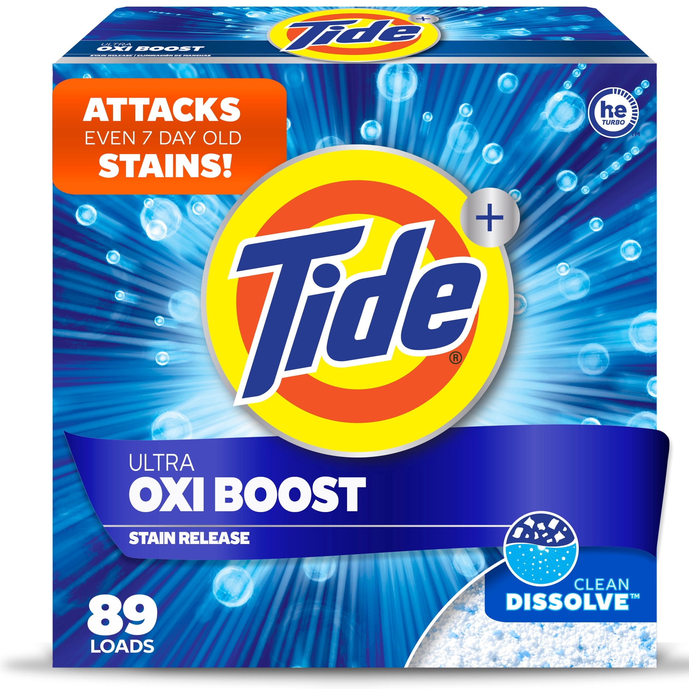 Tide Laundry Detergent Plus Ultra Oxi Powder - 73 Loads, 114 oz