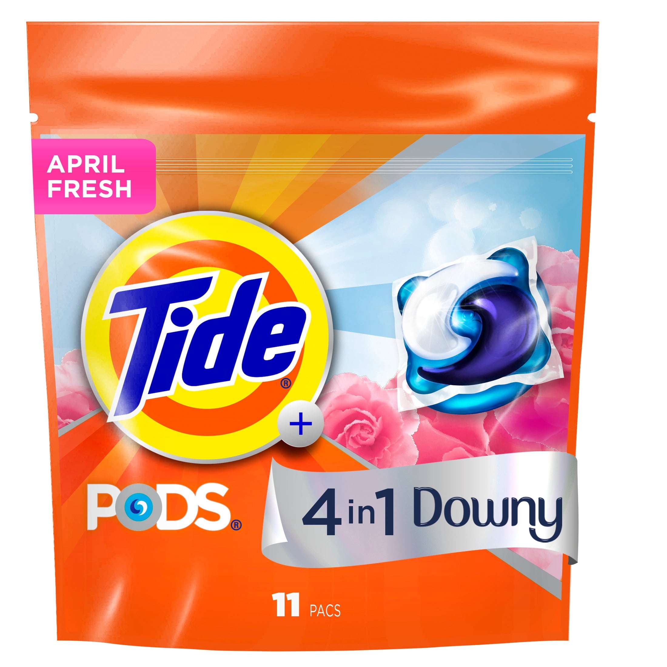 Tide PODS Laundry Detergent Pacs with a Touch of Downy Freshness - 3X Cleaning Power, 11 Count