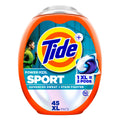Tide Power Pods Laundry Detergent Soap Packs with Febreze - Sport Odor Defense, 45 Count
