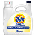 Tide Simply Liquid Laundry Detergent - Free & Sensitive, 85 Loads, 107 fl oz