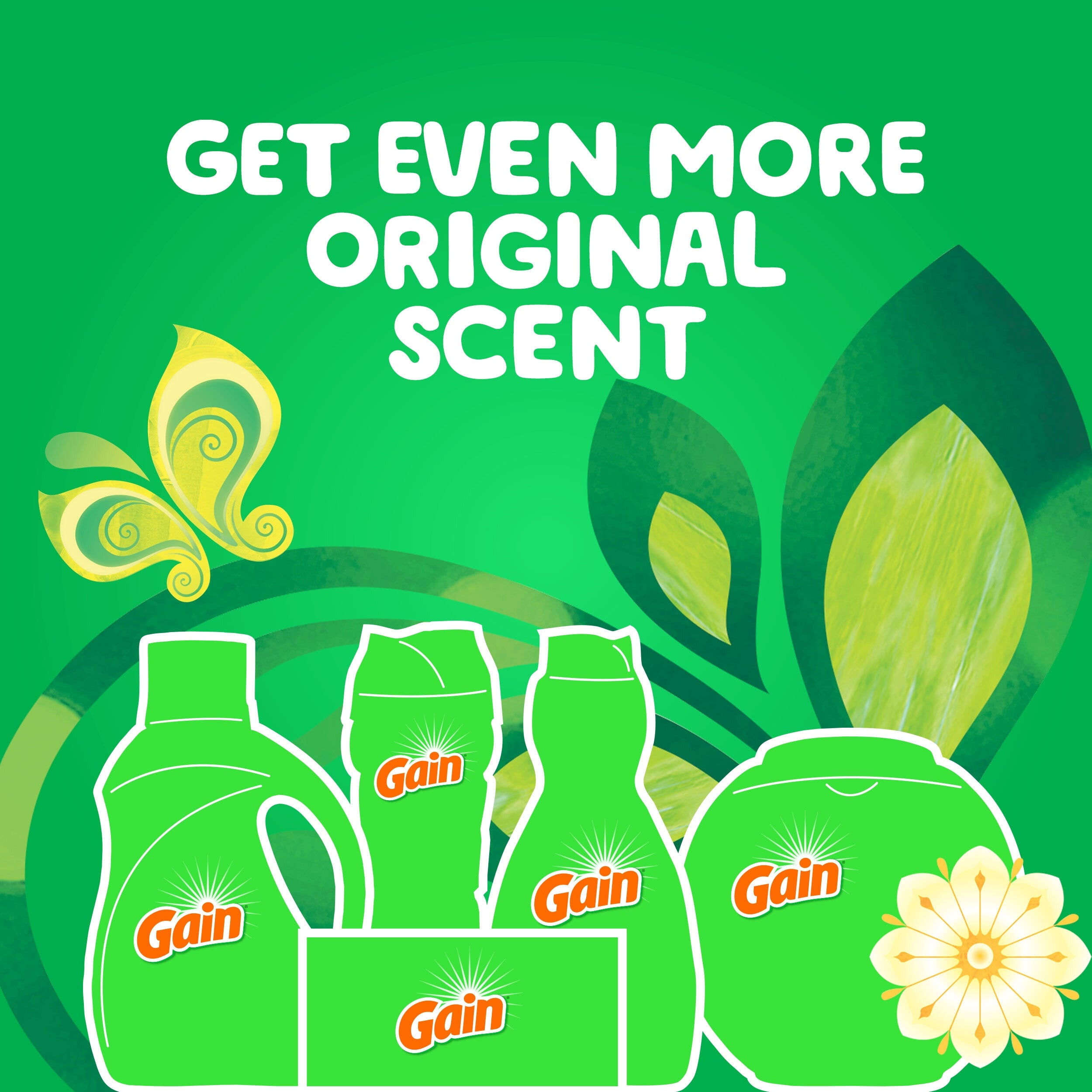 Gain + Aroma Boost Liquid Laundry Detergent - Original Scent, 6 Loads, 10 fl Oz, HE Compatible