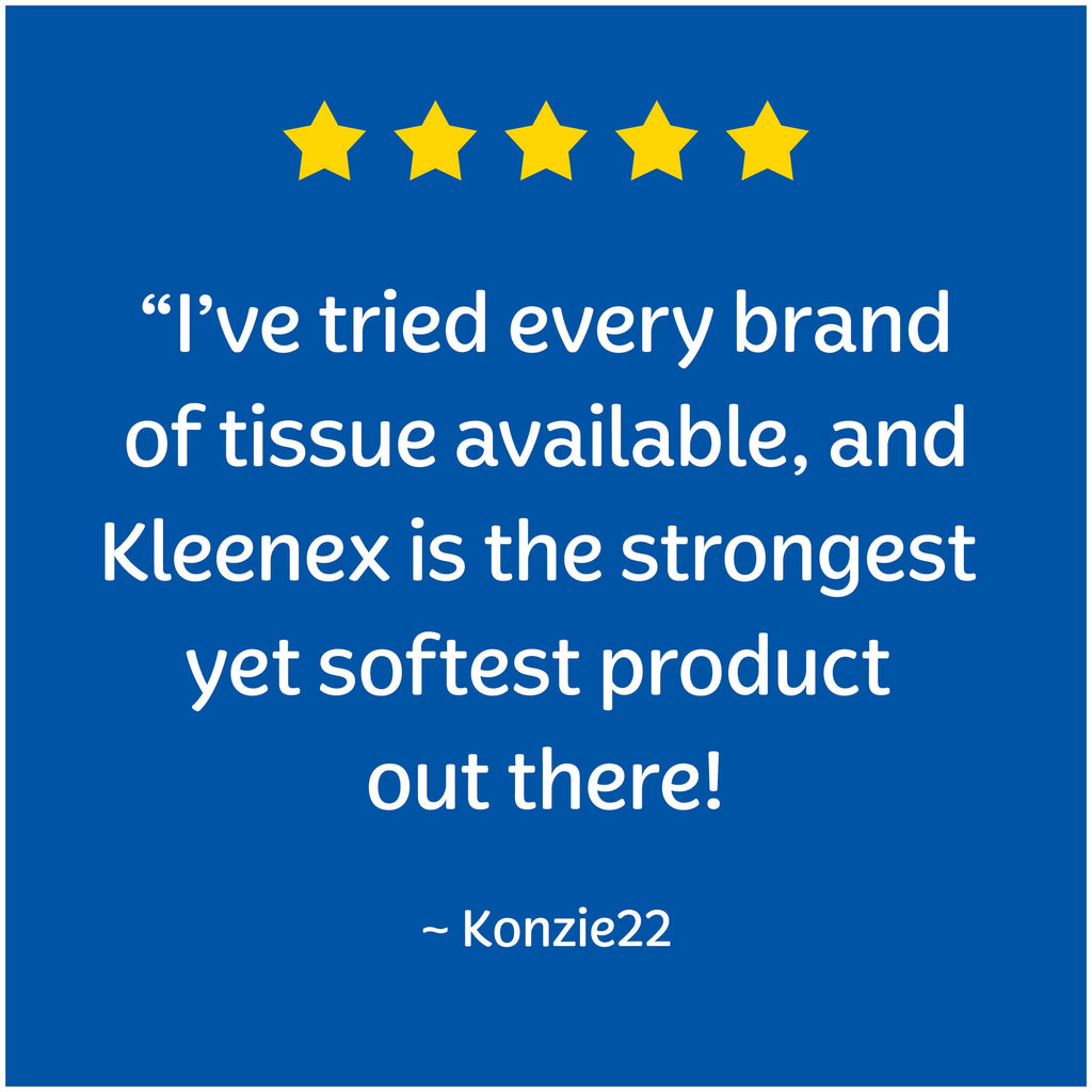 Kleenex Ultra Soft Facial Tissues - 4 Flat Boxes, 110 White Tissues per Box, 3-Ply (440 Total)