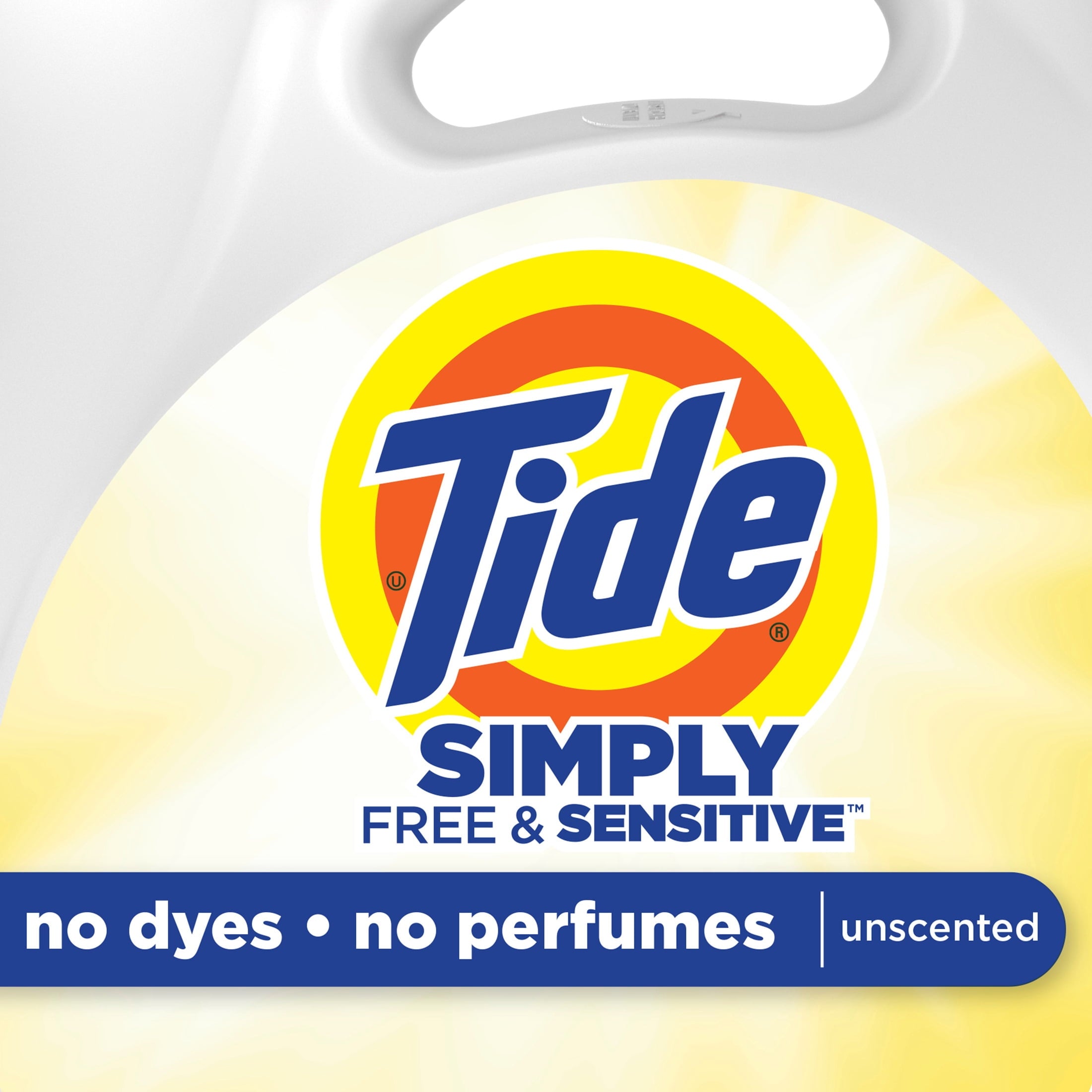 Tide Simply Liquid Laundry Detergent - Free & Sensitive, 85 Loads, 107 fl oz