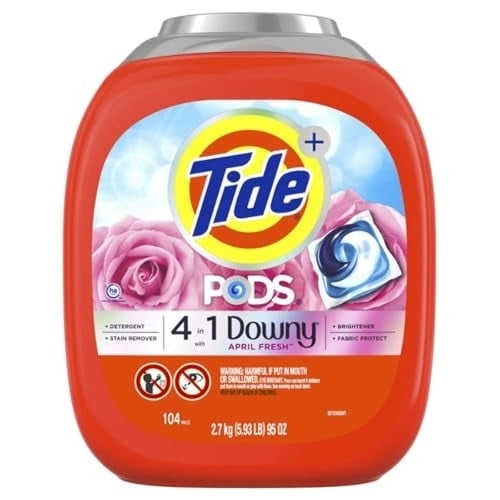 Tide Pods with Downy Laundry Detergent Pods - April Fresh, 104 Count