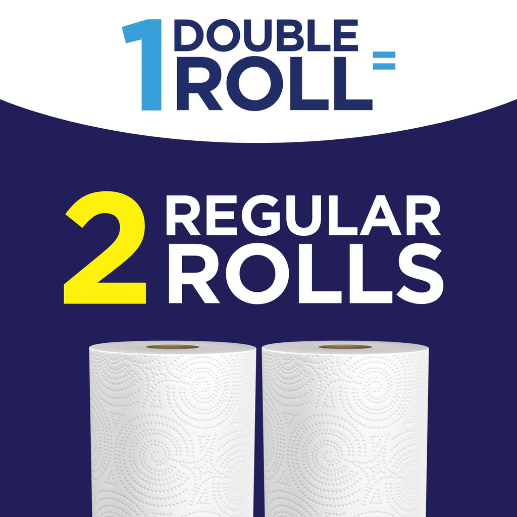 Sparkle Pick-A-Size Paper Towels - White, 6 Double Rolls = 12 Regular Rolls, 126 2-Ply Sheets Per Roll