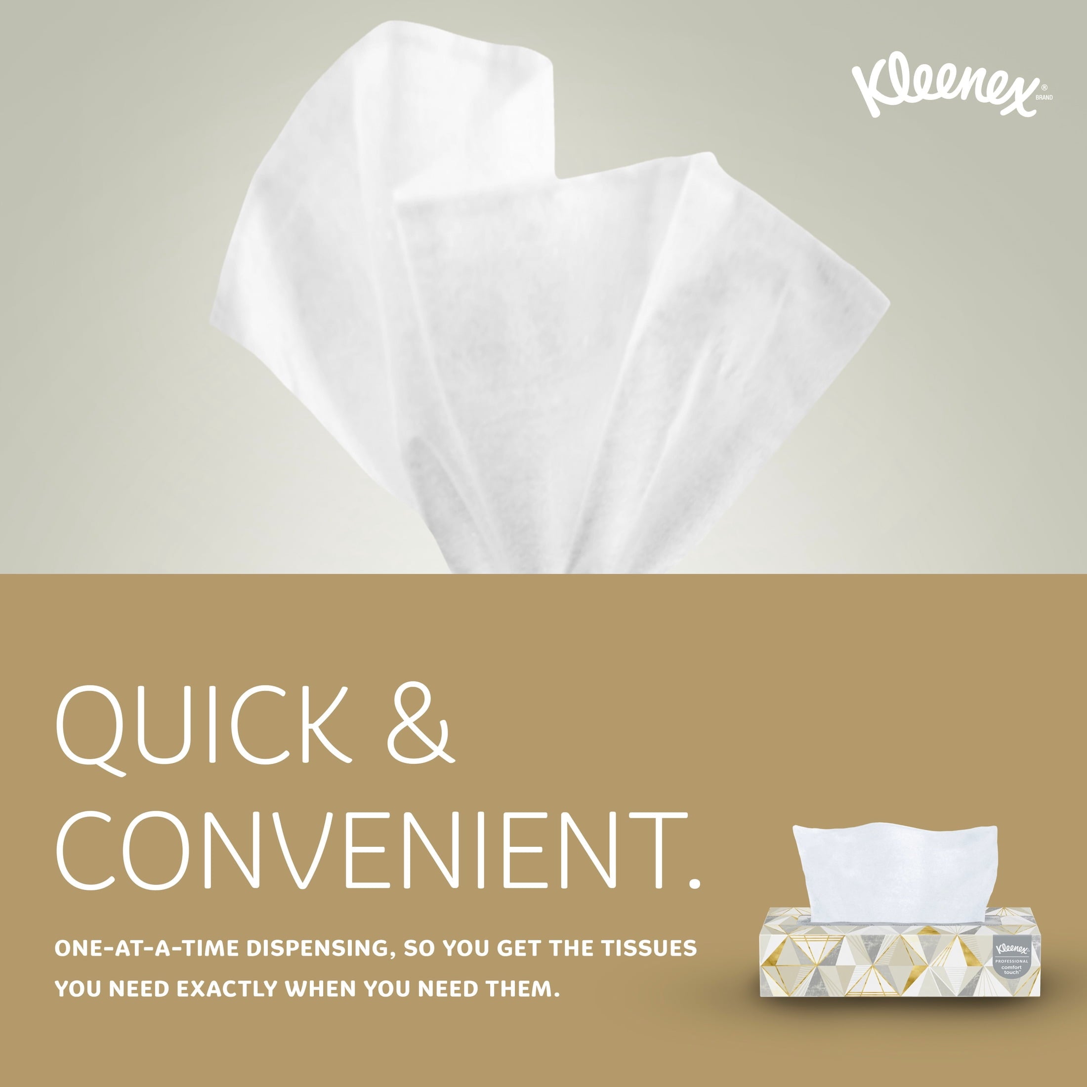 Kleenex® Professional Facial Tissue - Bulk (03076), 2-Ply, White, Flat Boxes Designed for Business, Convenience Case (12 Boxes, 125 Tissues Each)