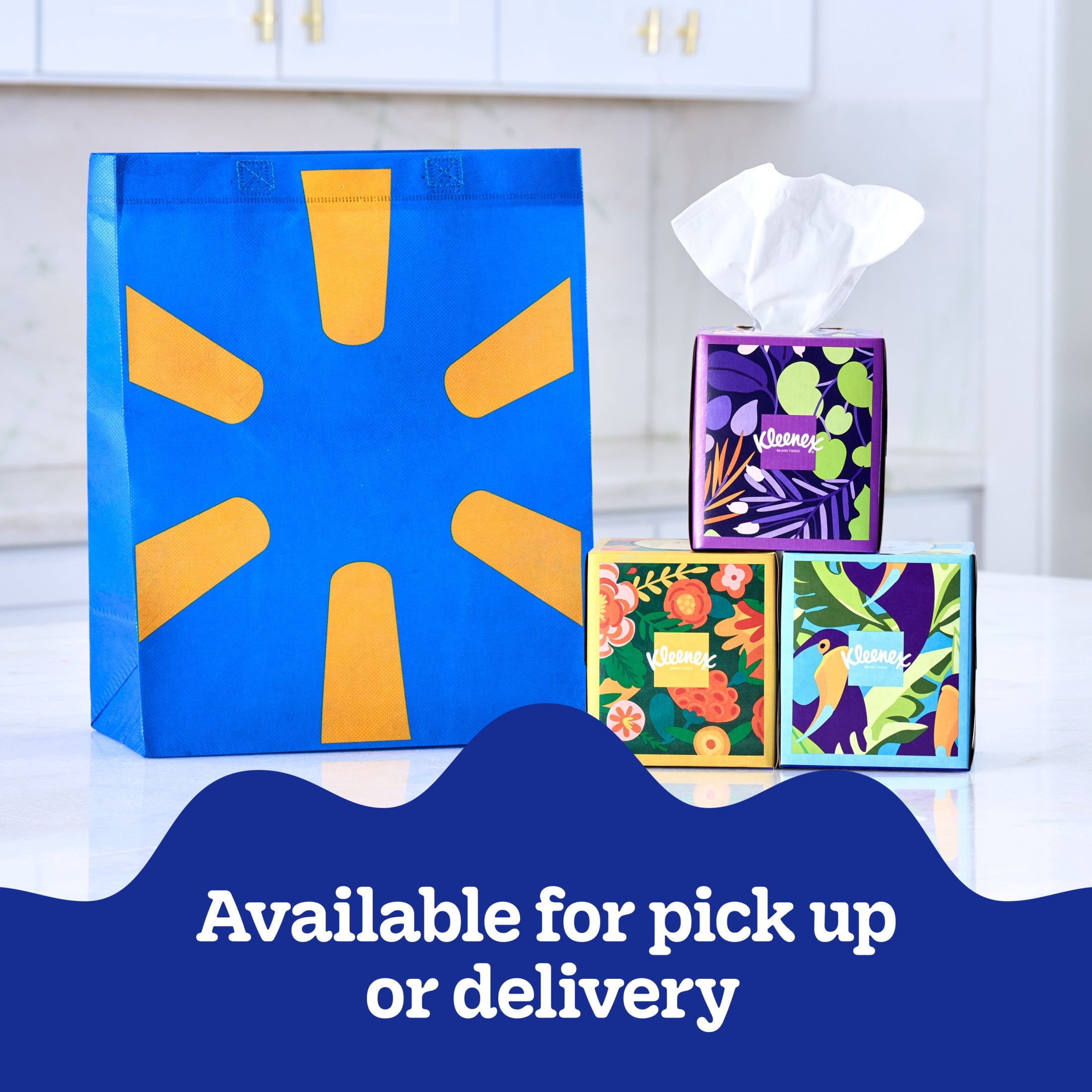 Kleenex Ultra Soft Facial Tissues - 6 Cube Boxes, 60 Tissues per Box, 3-Ply