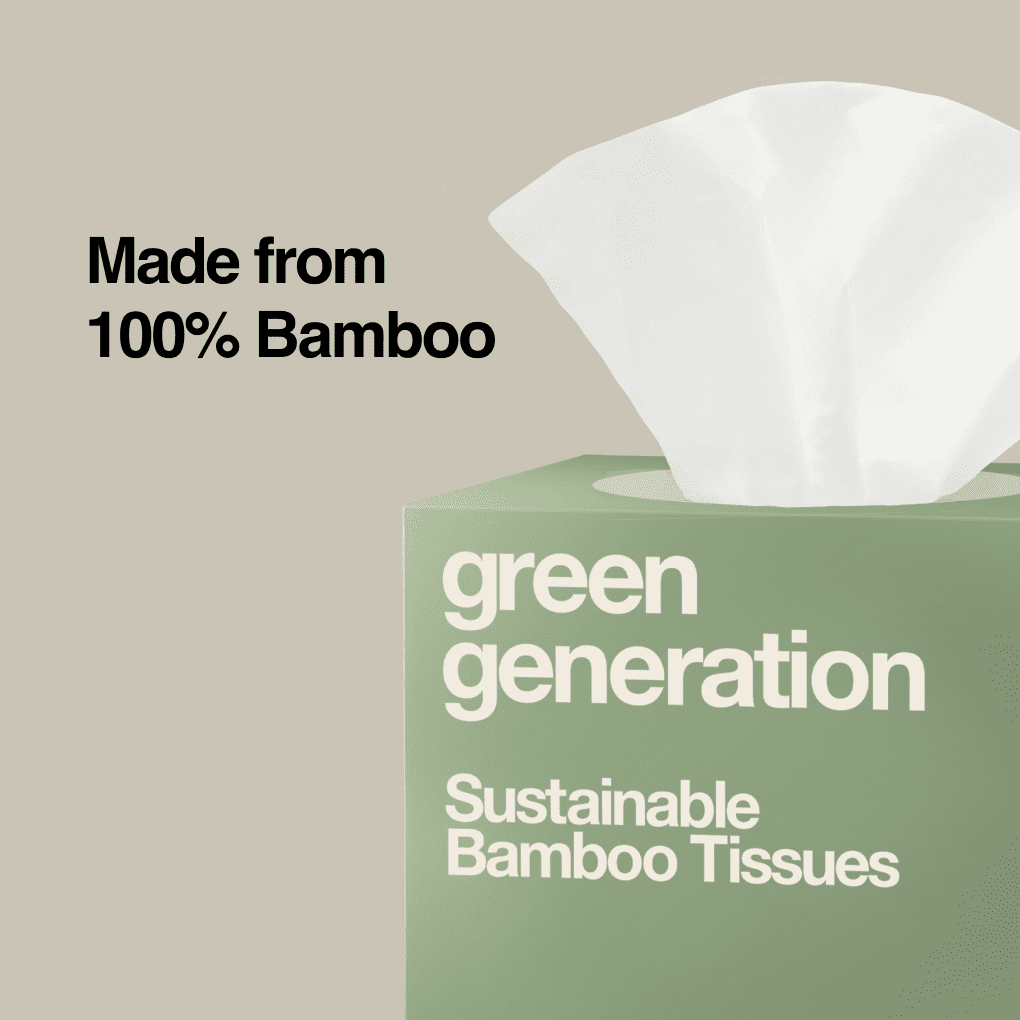 Green Generation Bamboo Facial Tissues - 3-Ply, 840 Count, 12 Boxes