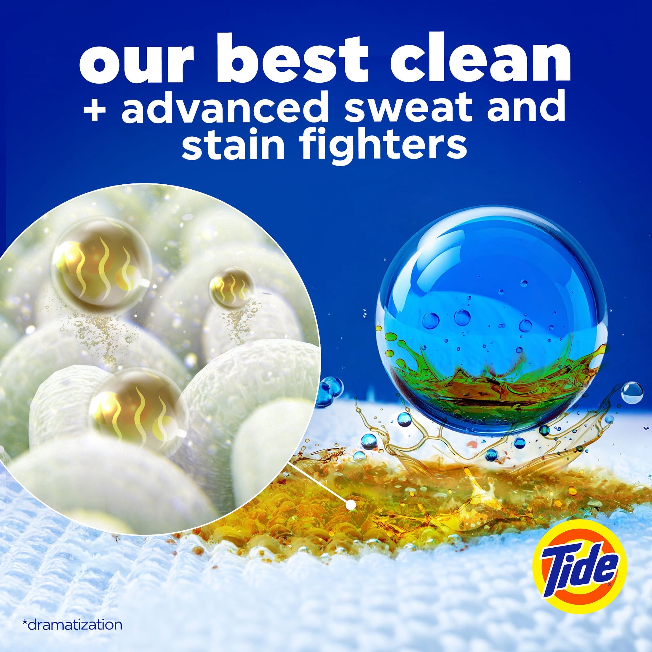 Tide Power Pods Laundry Detergent Soap Packs with Febreze - Sport Odor Defense, 45 Count