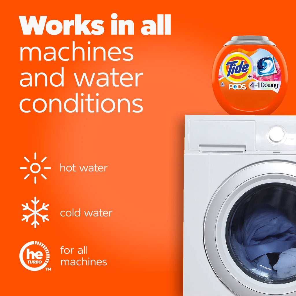 Tide PODS Laundry Detergent Pacs with a Touch of Downy Freshness - 3X Cleaning Power, 32 Count