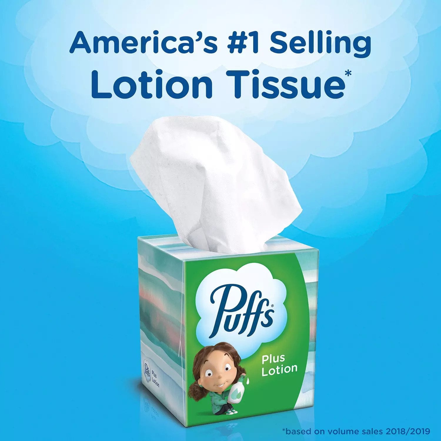 Puffs Plus Lotion Facial Tissues (72 tissues/cube 12 mega cubes)