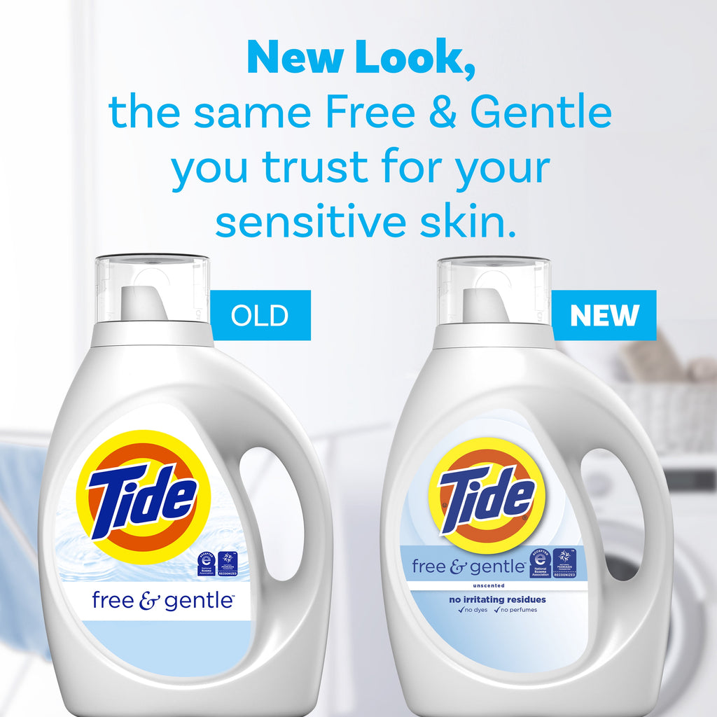 Tide Free & Gentle Laundry Detergent Liquid - 105 fl oz, 80 Loads