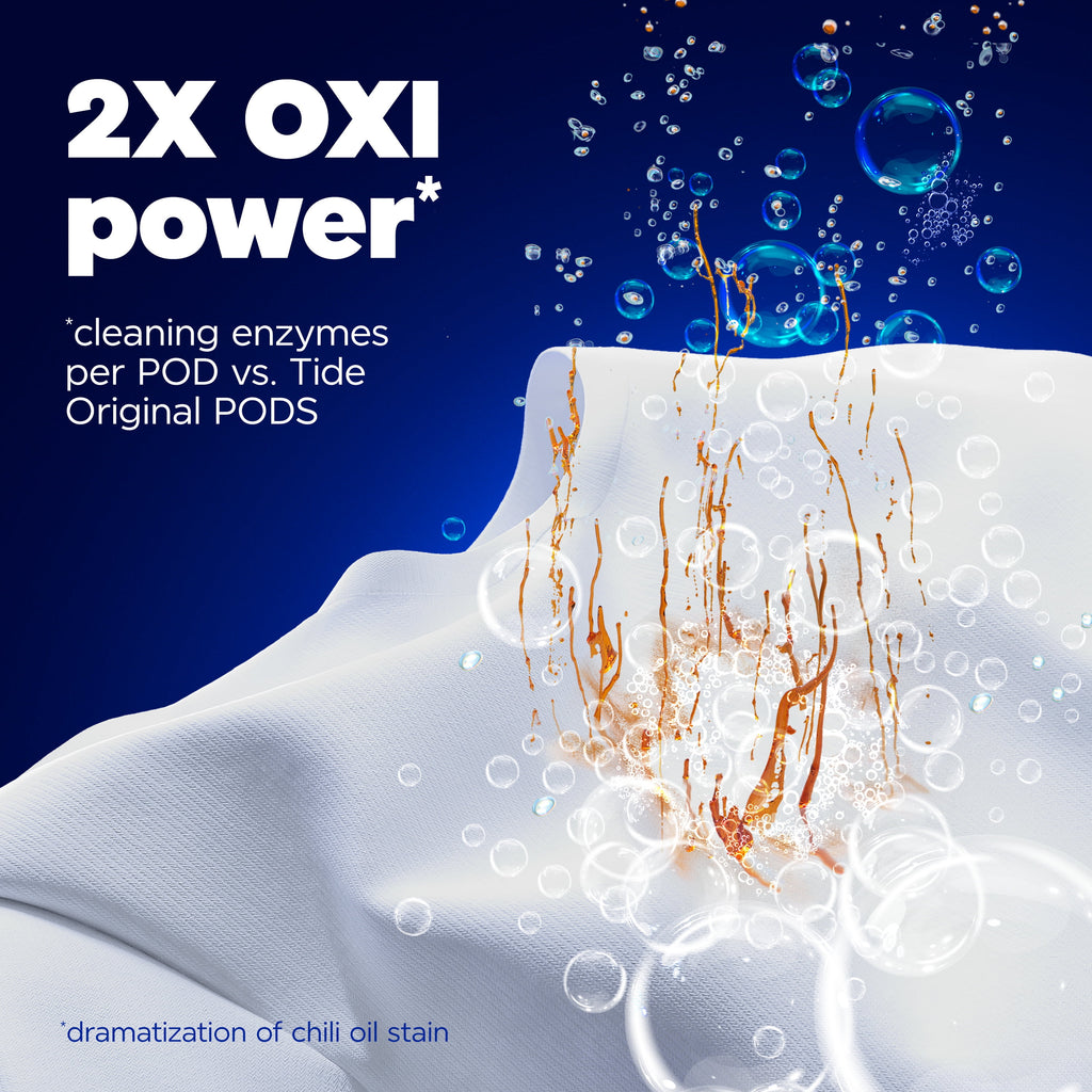 Tide Oxi Boost Power Pods with Stain Remover and Oxi Power Laundry Detergent - 32 Count
