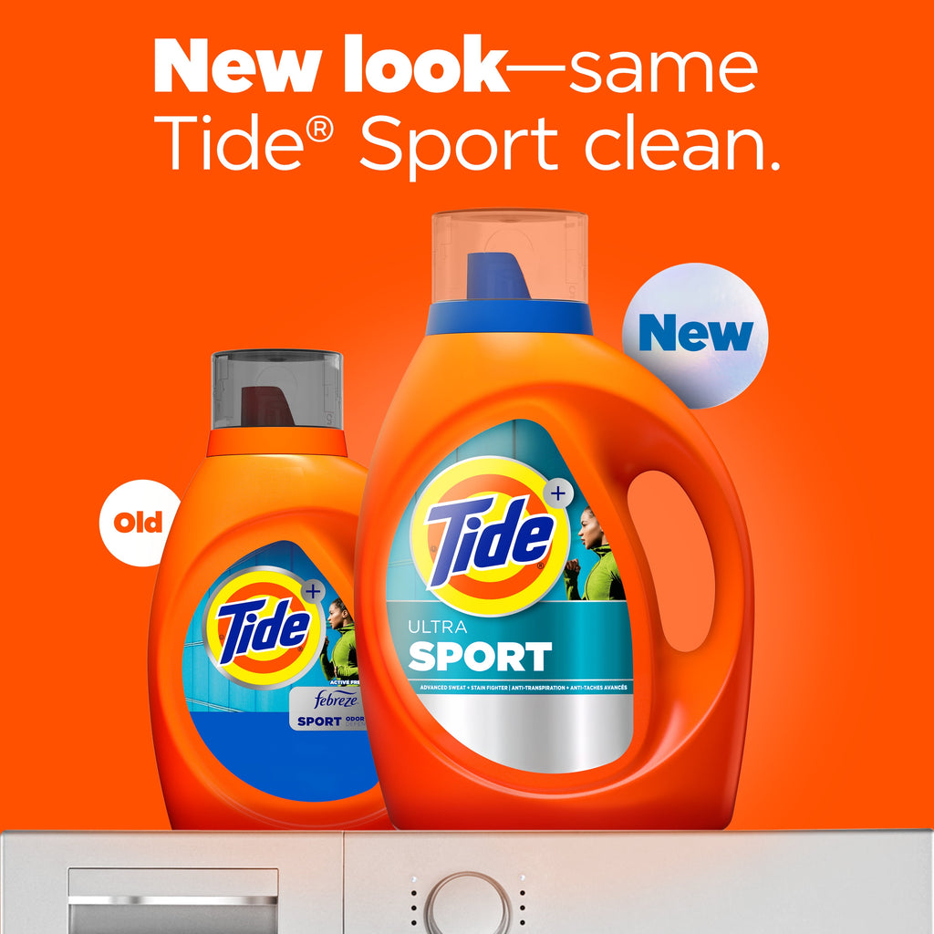 Tide Ultra Sport Liquid Laundry Detergent - Advanced Sweat + Stain Fighter, 105 fl oz, 74 Loads