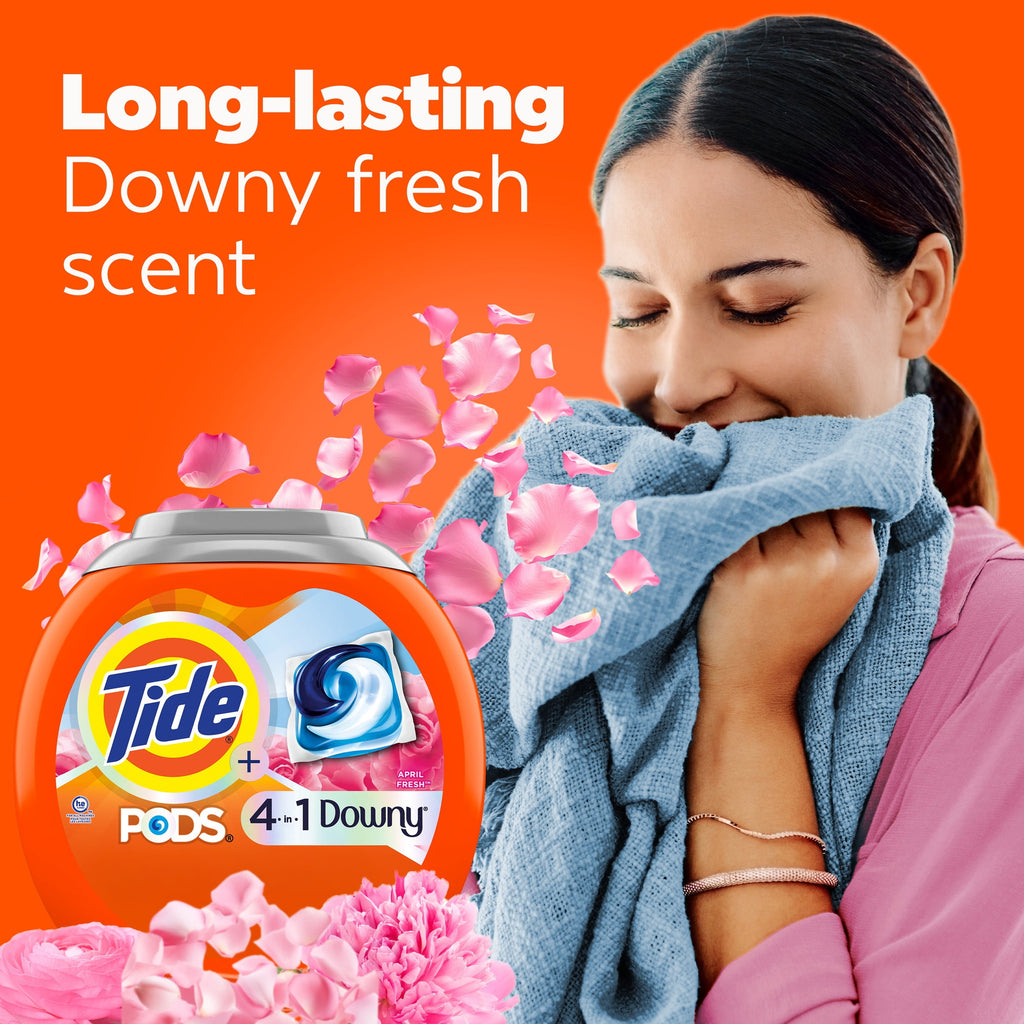Tide PODS Laundry Detergent Pacs with a Touch of Downy Freshness - 3X Cleaning Power, 32 Count