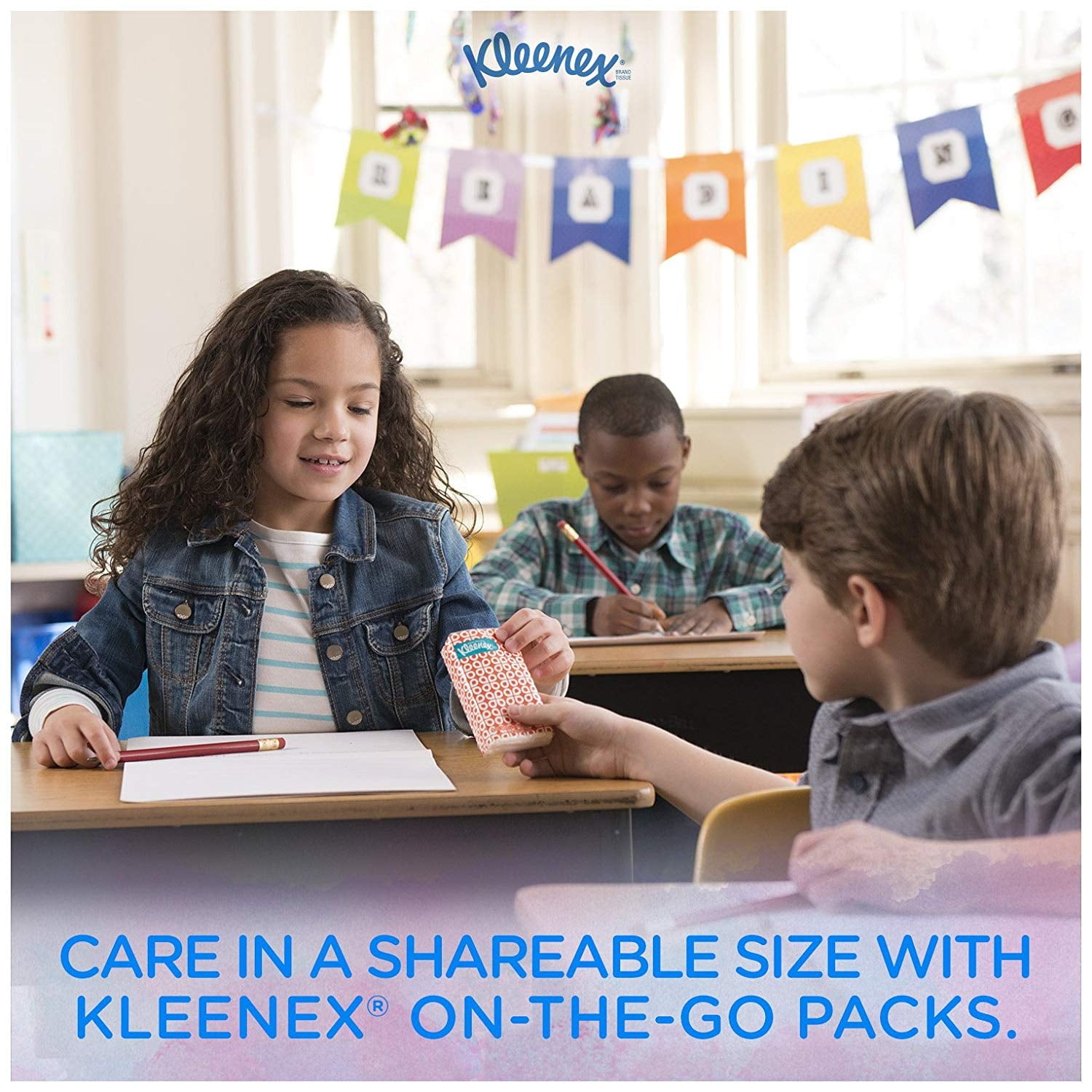 Kleenex Trusted Care Facial Tissues - 8 On-The-Go Travel Packs (80 Tissues Total) (Packaging May Vary)