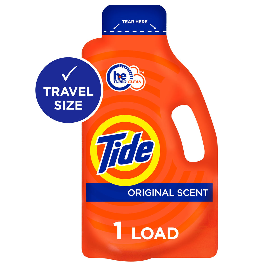 Tide Ultra Concentrated Laundry Detergent and Washing Soap - Travel Size, 1.31 fl oz - 2-Pack