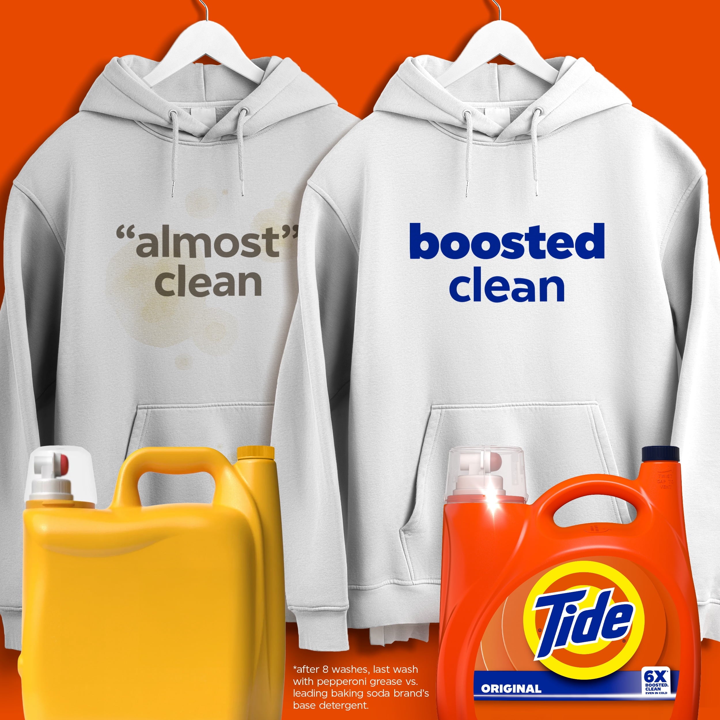 Tide Laundry Detergent Liquid with 6X Boosted Cleaning Power - Original Scent, 125 fl oz, 100 Loads - 2-Pack