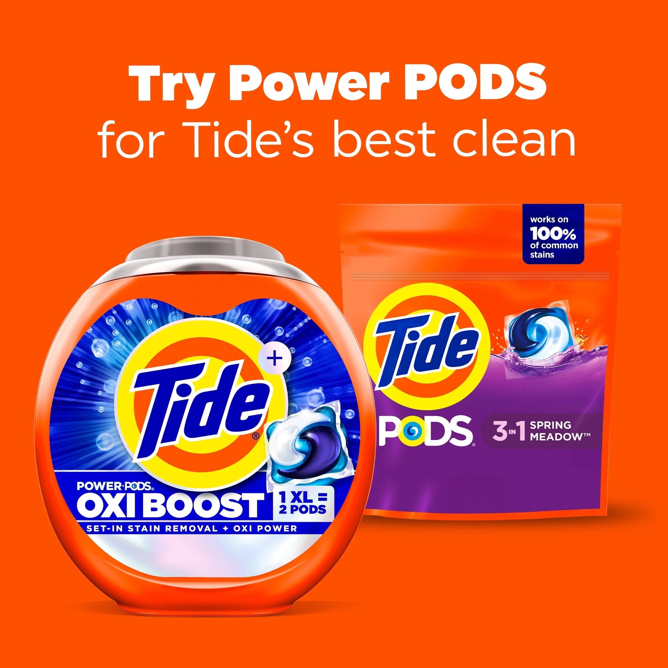 Tide PODS Laundry Detergent Soap Pacs - Spring Meadow Scent, 57 Count