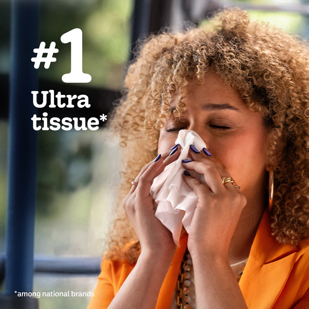 Kleenex Ultra Soft Facial Tissues - 6 Cube Boxes, 60 Tissues per Box, 3-Ply