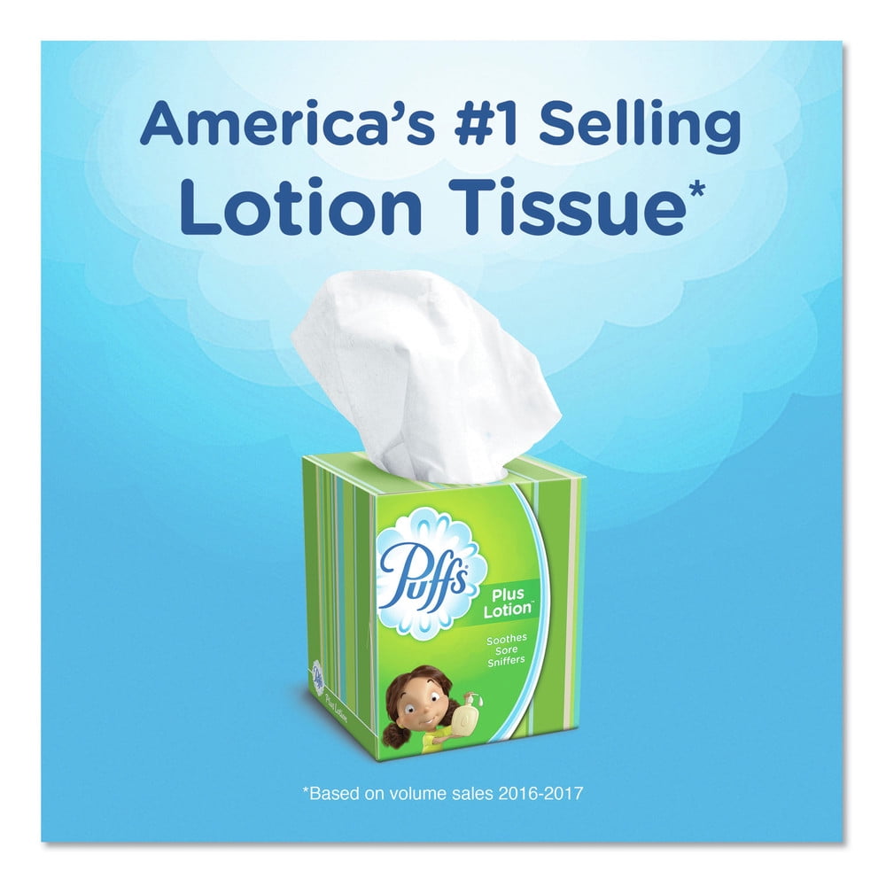 Puffs - PGC34899CT, Plus Lotion Facial Tissues, 24 / Carton, White