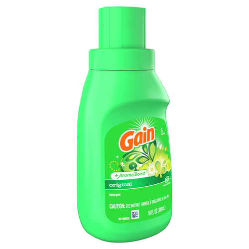 Gain + Aroma Boost Liquid Laundry Detergent - Original Scent, 6 Loads, 10 fl Oz, HE Compatible