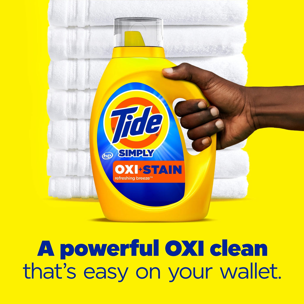 Tide Simply Oxi Boost + Ultra Stain Release - Refreshing Breeze, 22 Loads, 31 fl oz - 3-Pack