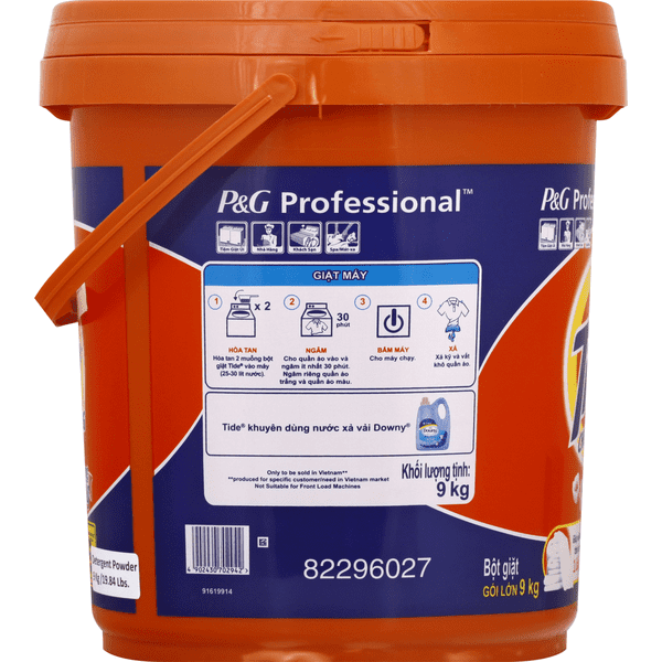 Professional Laundry Detergent Powders with Downy Bucket - 8.5 kg