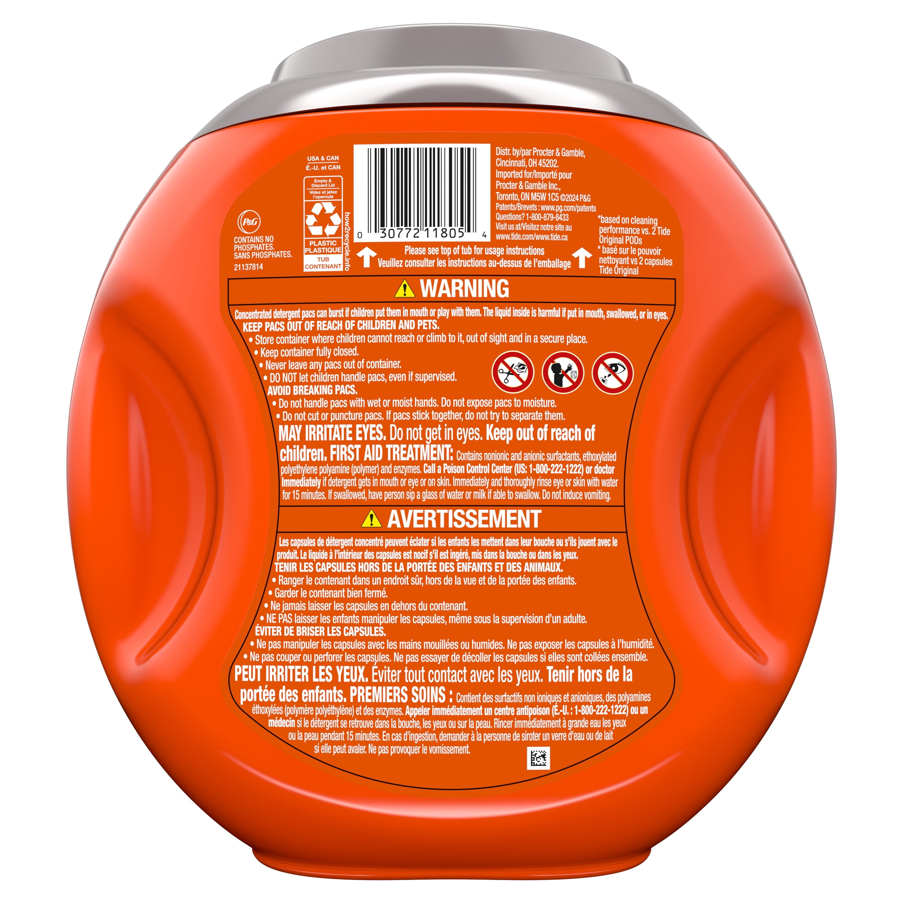 Tide Power PODS with Downy Soft Boosters Laundry Detergent Pacs - April Fresh Scent, 32 Count