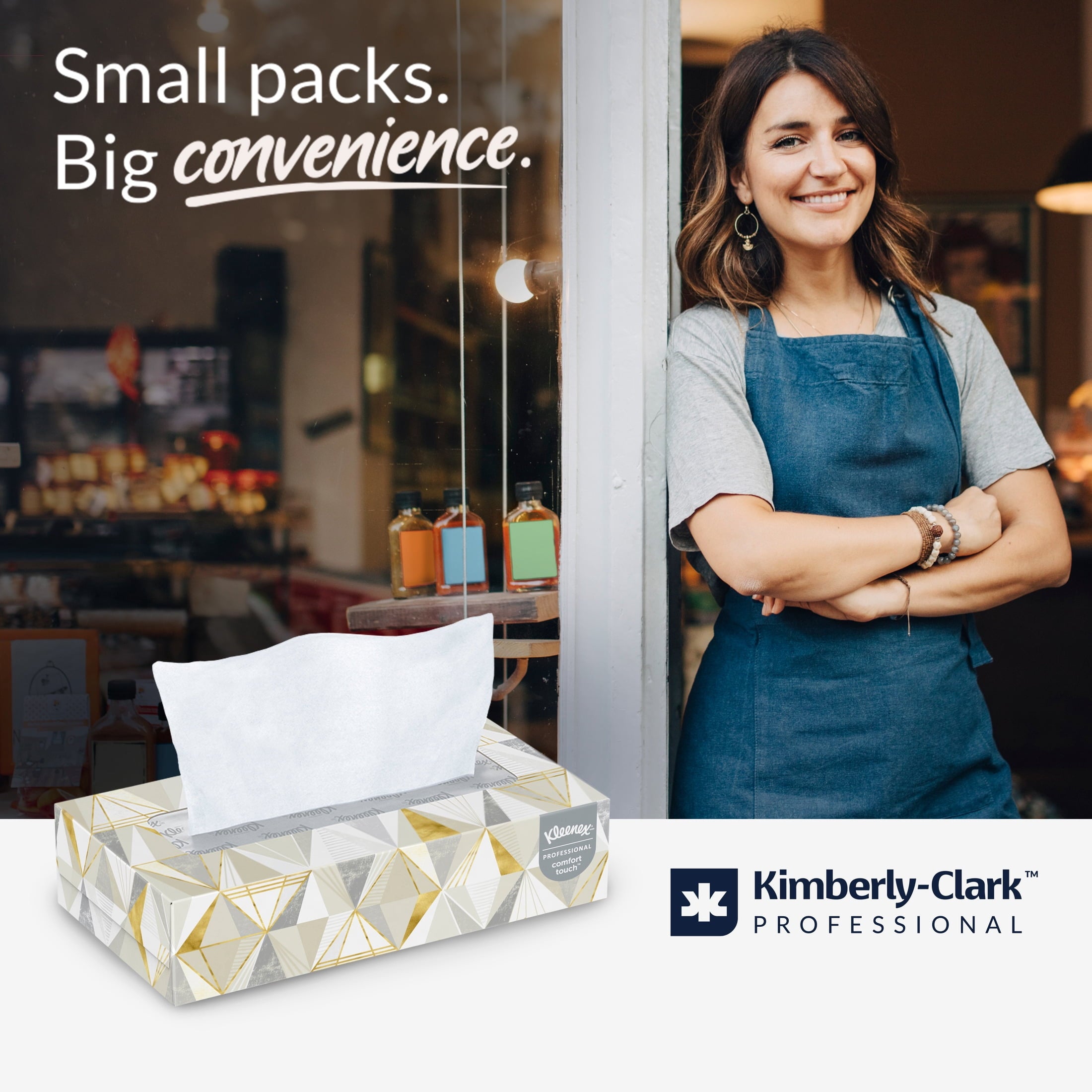 Kleenex® Professional Facial Tissue - Bulk (03076), 2-Ply, White, Flat Boxes Designed for Business, Convenience Case (12 Boxes, 125 Tissues Each)