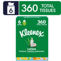 Kleenex Lotion Facial Tissues with Coconut Oil & Aloe - 3-Ply, 6 Pack (360 Tissues)