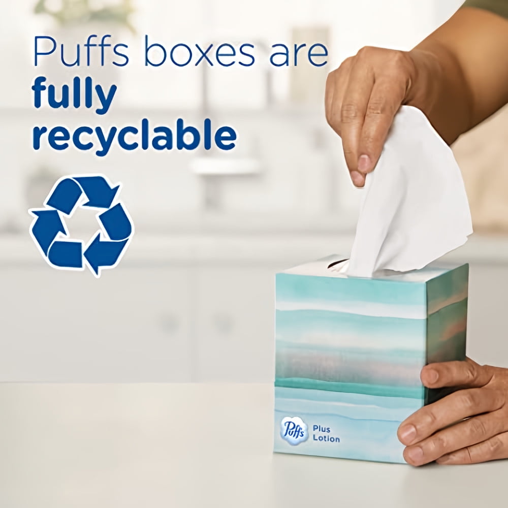 Puffs Plus Lotion Facial Tissues (Pack of 5)